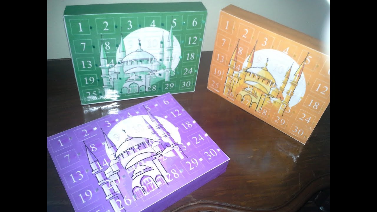 Ramadan Countdown/Advent Calendar Tutorial