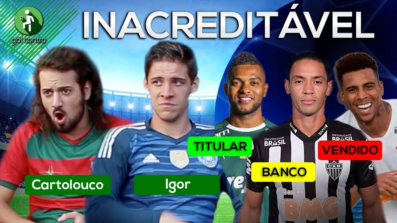 DESAFIO DO TITULAR, BANCO OU VENDE DO FUTEBOL BRASILEIRO ft Igor (Brazil Kickers) e Cartolouco