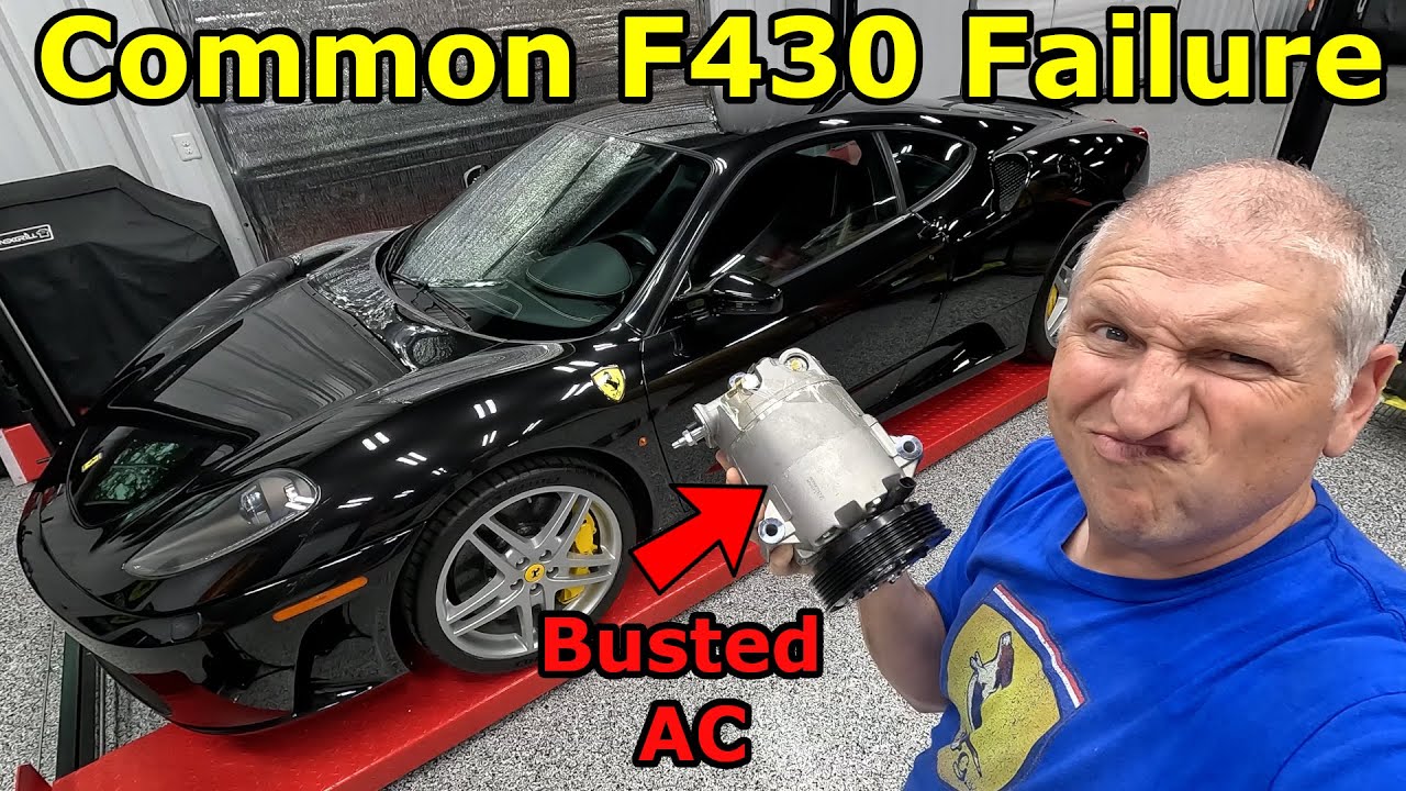 Замена сломанного компрессора кондиционера на Ferrari F430