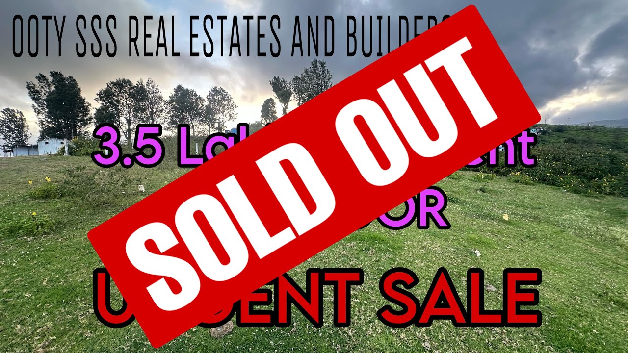 LOW BUDGET PROPERTY COONOOR | 3.5 LAKHS PER CENT | OOTY SSS REAL ESTATES AND BUILDERS | #realestate