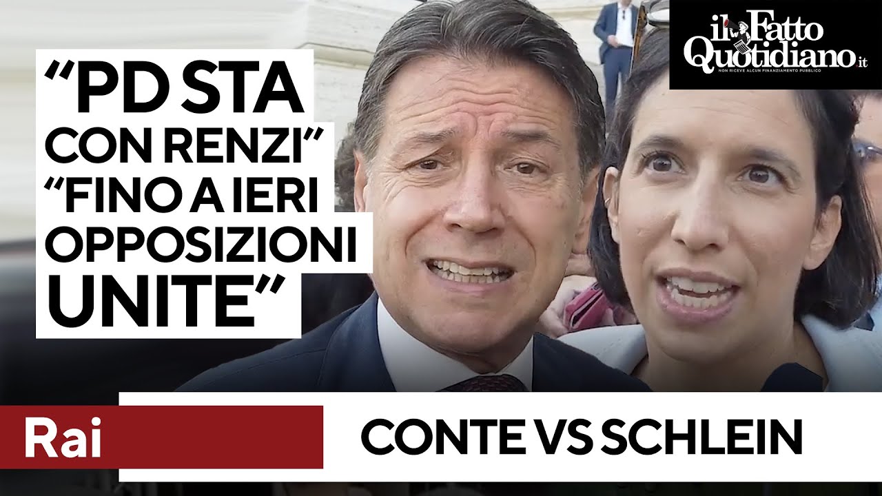 Scontro Conte-Schlein sulla RAI: 