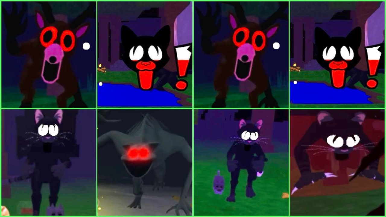 99 Nights In the forest:- Cat Vs Bear Vs Arctic Vs Deer & More Different Jumpscares 