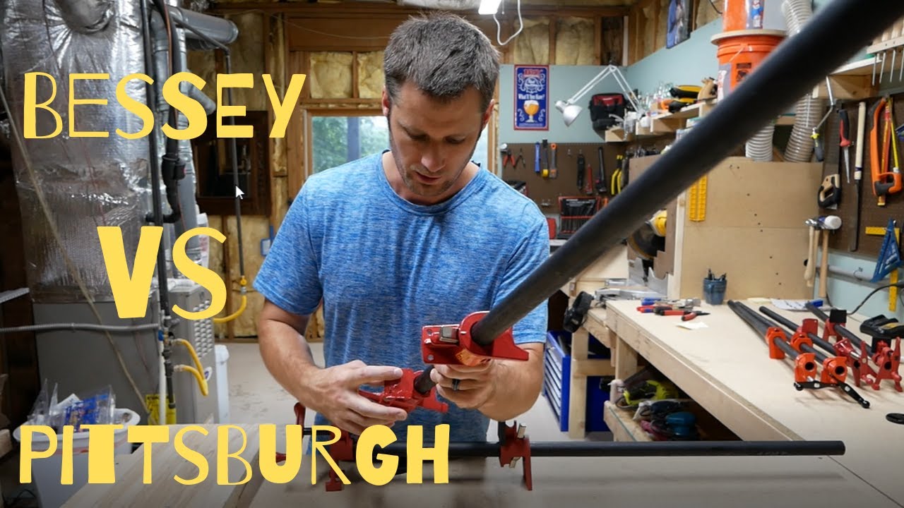 Сравнение трубных зажимов (Bessey и Pittsburgh/Harbor Freight)