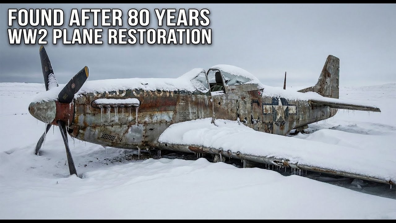 Frozen WWII Fighter Plane Saved After 80 Years  ASMR Restoration