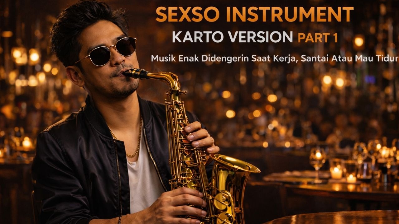 🎷SEXSO INSTRUMENT KARTO VERSION PART 1 - Groovy Jazz Saxophone Instrumental Paling Bikin Hati Tenang