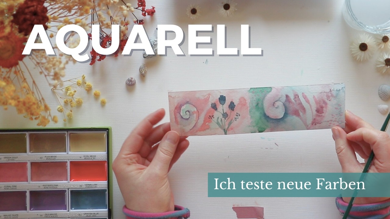 Ich probiere neue Aquarellfarben aus