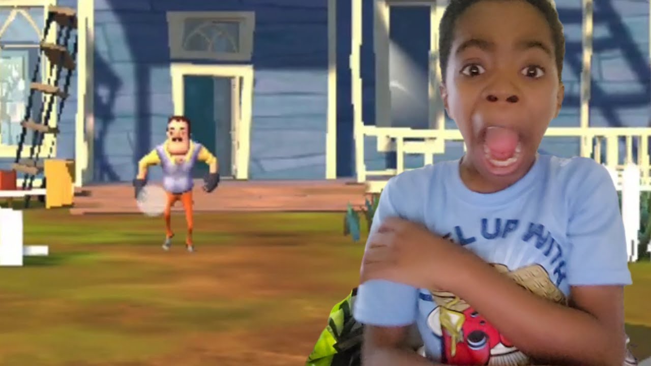 Playing hello neighbor [scared me]