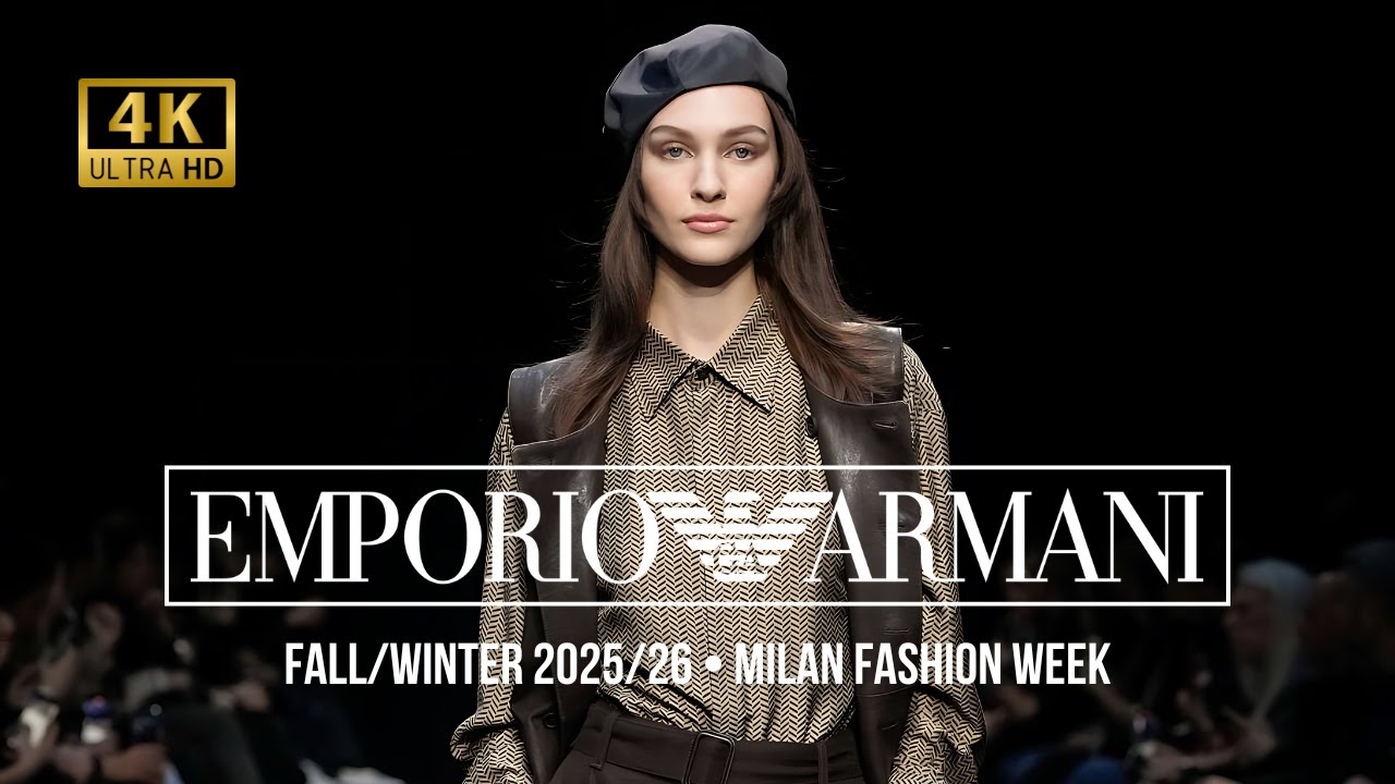 EMPORIO ARMANI Automne/Hiver 2025/26 : Luxe et Jeux à la Milan Fashion Week