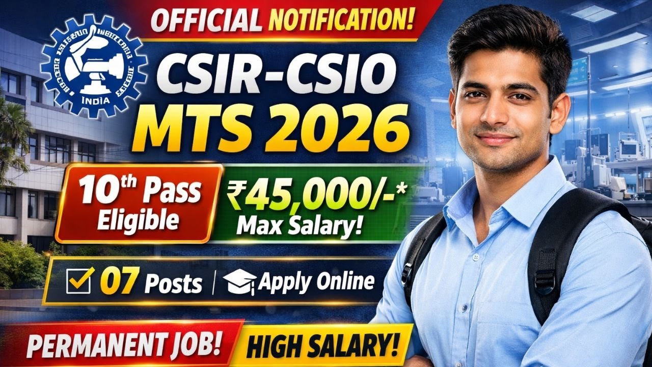 🔥 CSIR Recruitment 2026 | 07 Vacancies | Apply Now ⚡ #govtjobs