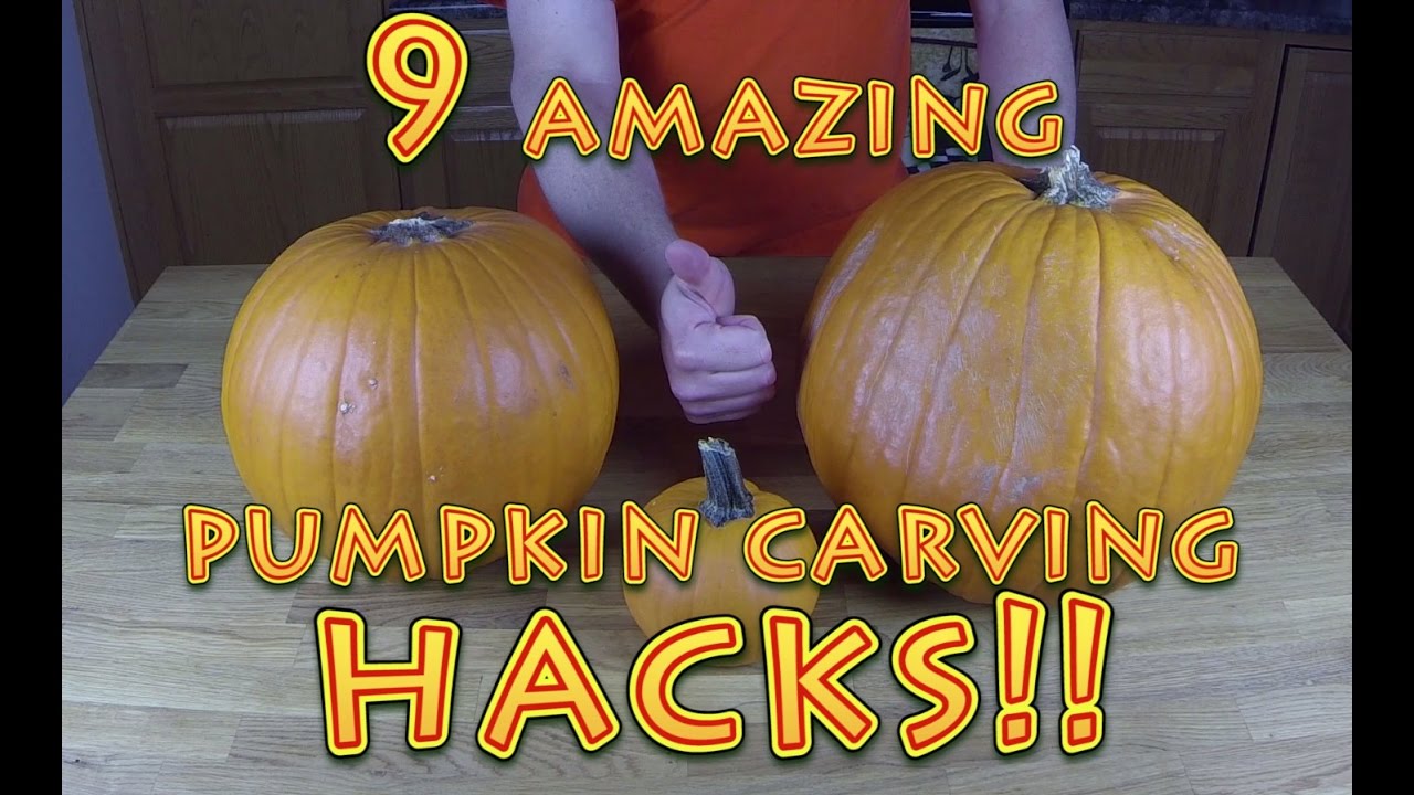 9 Amazing Pumpkin Carving Hacks!!