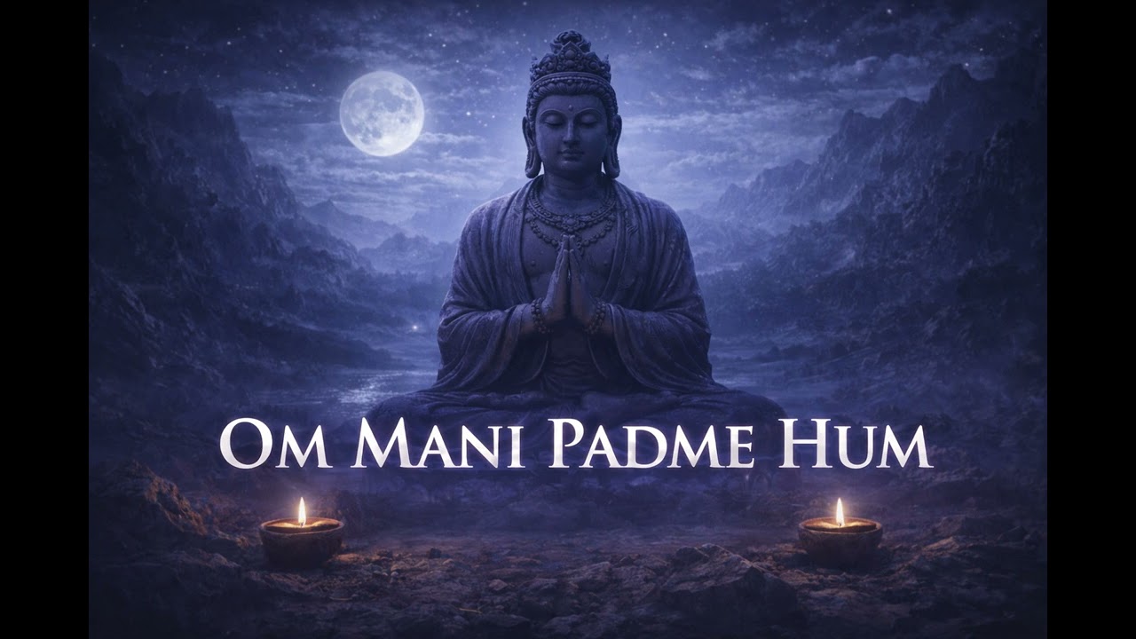 Om Mani Padme Hum 🌙 Deep Sleep Mantra | Calm Mind & Healing Meditation