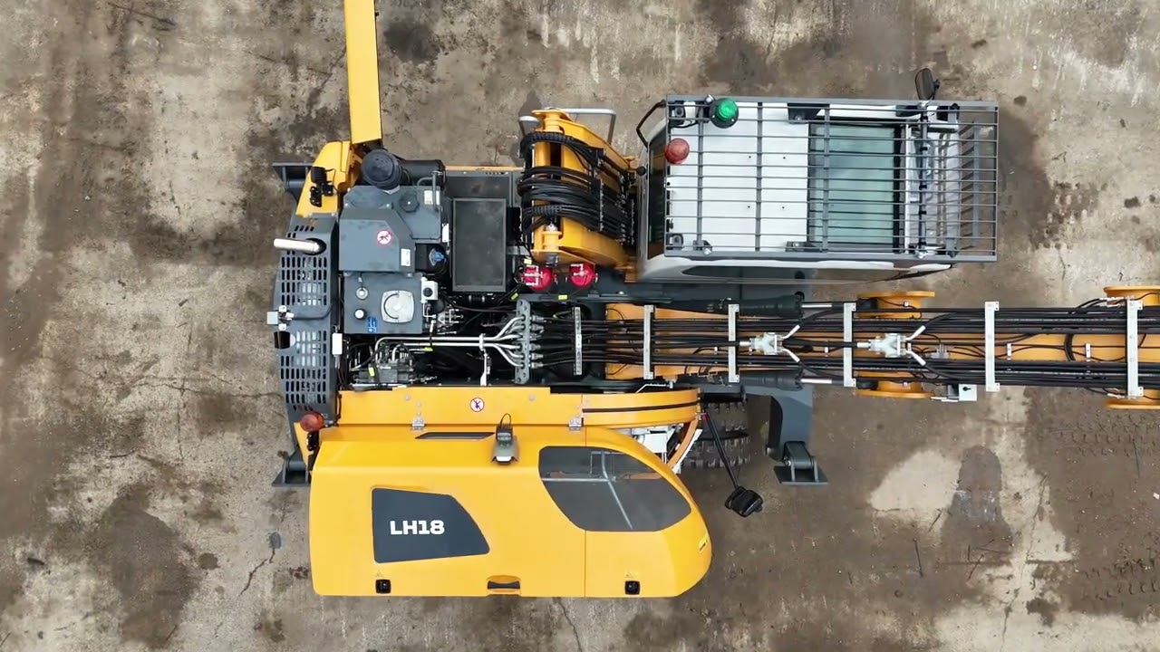 Каким образом система Fireward Fire Suppression защищает такие машины, как этот погрузчик Liebherr?