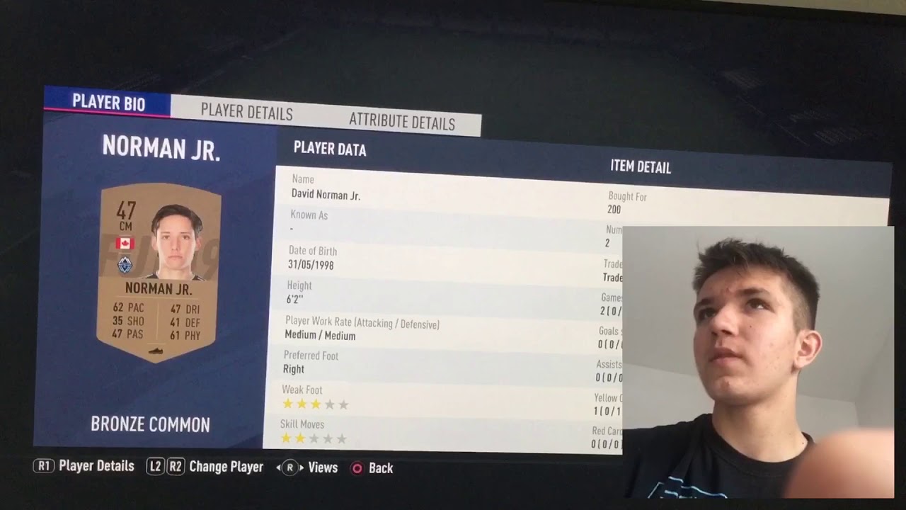 The worst team on fifa 19 with no chemistry