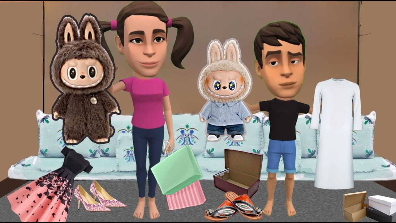 تجهيزات عيد الأضحى اشتريت لابوبو🧸 | #سماسم #كدوشة #مياسم #رسوم_متحركة #انميشن سماسم كدوشه مياسم