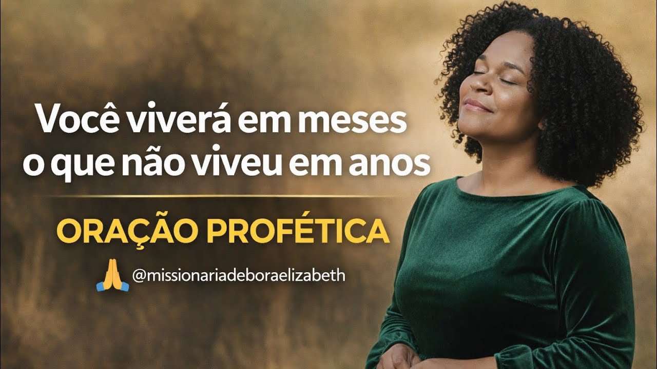 DEUS VAI TRATAR TUA PROVA COM URGÊNCIA |ORAÇÃO PROFÉTICA 