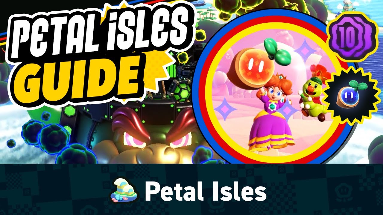All Wonder Seeds & Purple Coins in the Petal Isles (Super Mario Bros Wonder 100% Collectibles Guide)
