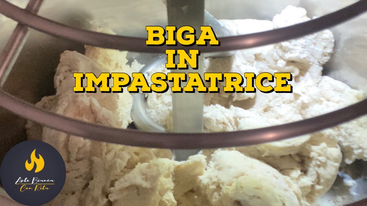 Biga in impastatrice  18 ore a 18 C