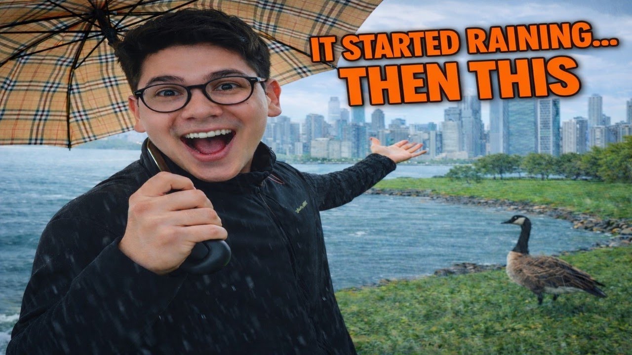 It Started Raining… Then This Happened 🌧️🌆#rainyday