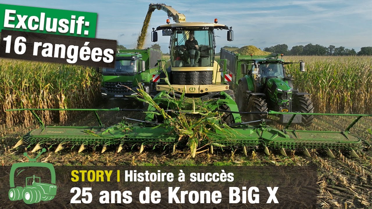 L’ensileuse Krone BiG X fête ses 25 ans | Exclusif : 16 rangs X-Collect | Récolte de maïs
