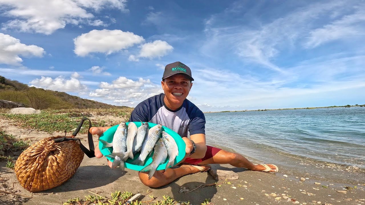 PESCANDO E COMENDO NA BEIRA DA PRAIA ( CATCH AND COOK) - DIEGO PESCADOR AMADOR 