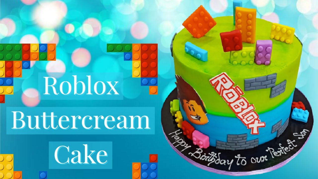 Easy Roblox Buttercream Cake Roblox Cake Decorating Idea| Roblox Cake
