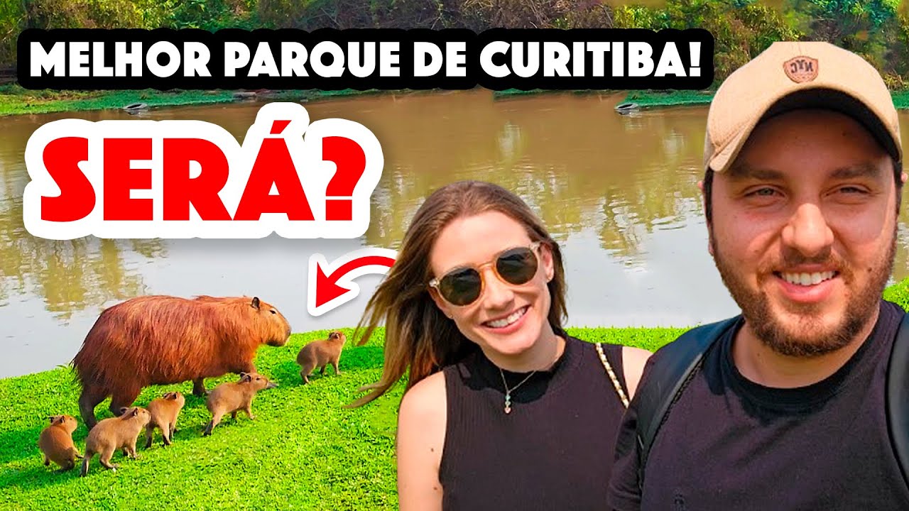 PARQUE BARIGUI EM CURITIBA: ENCONTRO COM CAPIVARAS
