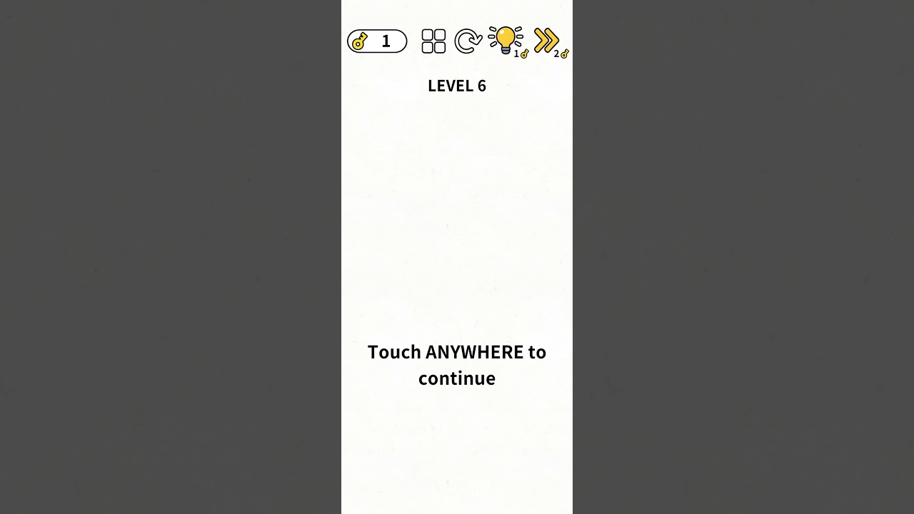 Brain Games: IQ Challenge Level 6 Touch ANYWHERE to continue - Gameplay Solution Walkthrough