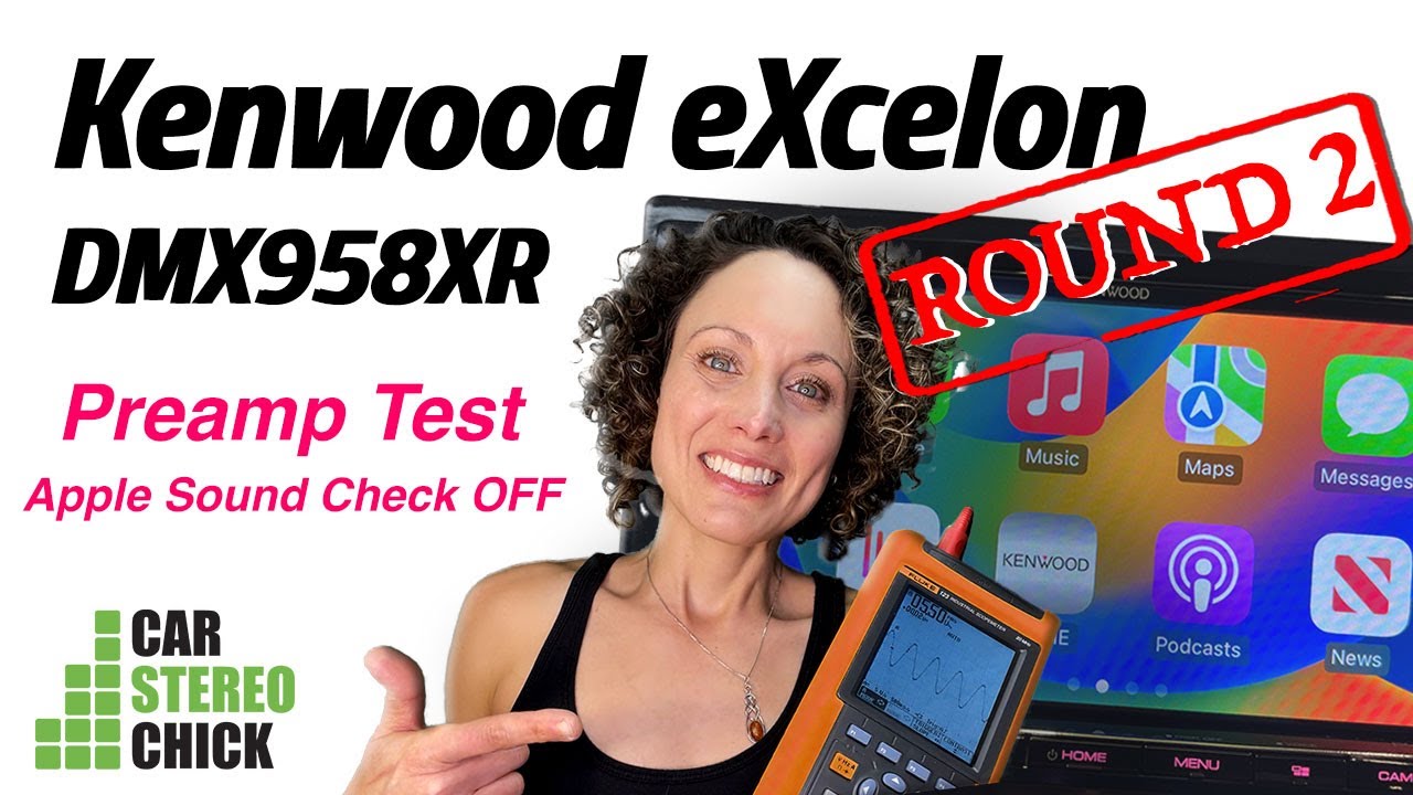 Тест напряжения предусилителя Kenwood eXcelon DMX958XR &mdash; РАУНД 2 &mdash; проверка звука Apple отключена