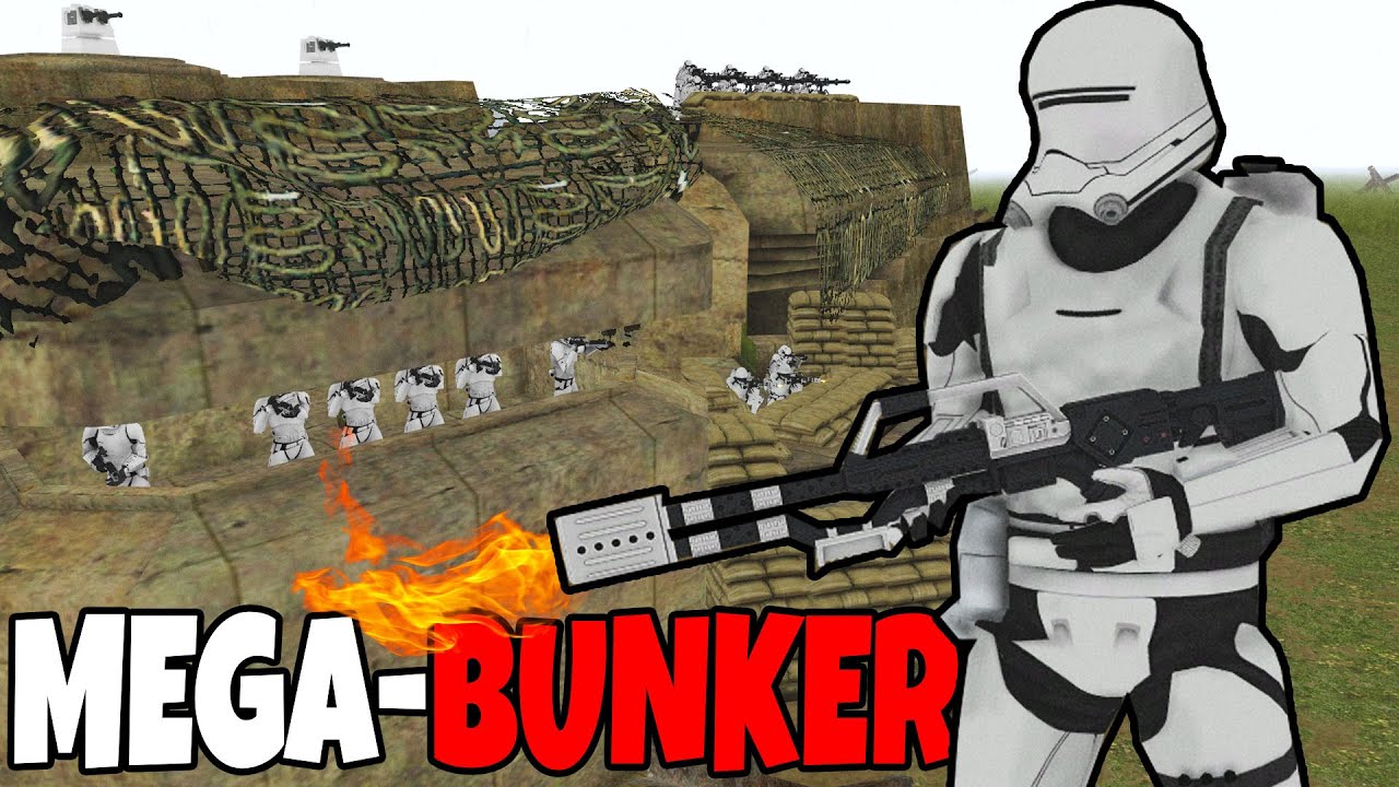 First Order Army's MEGA-BUNKER! - Men of War: Star Wars Mod Battle Simulator