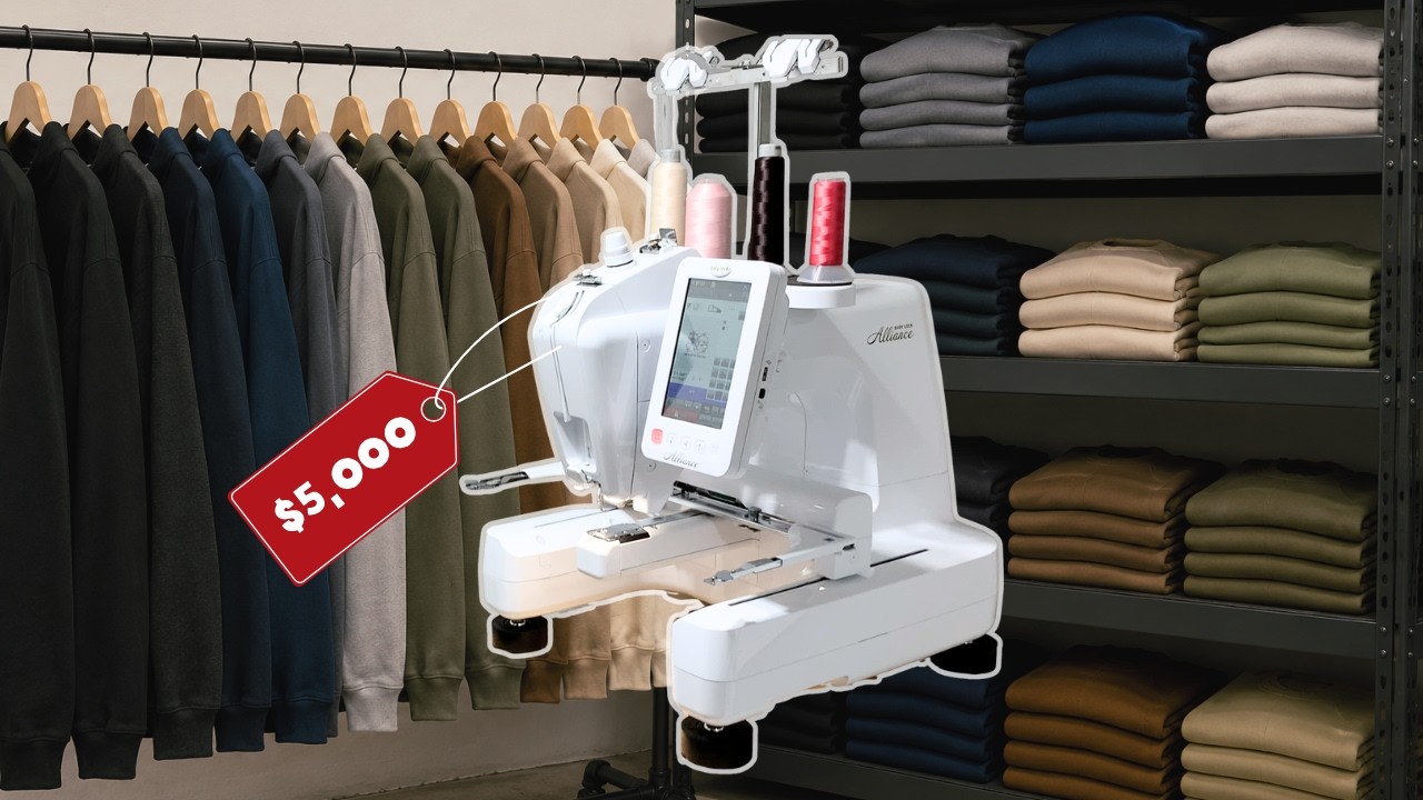 I Spent $5,000 on an Embroidery Machine (Beginner U.S. Small Business Story)