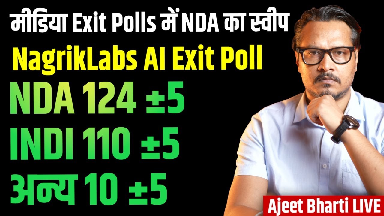 Bihar Exit Polls: NDA Gets Thunder Majority in TV Polls, AI Predicts Tight Fight | Ajeet Bharti LIVE