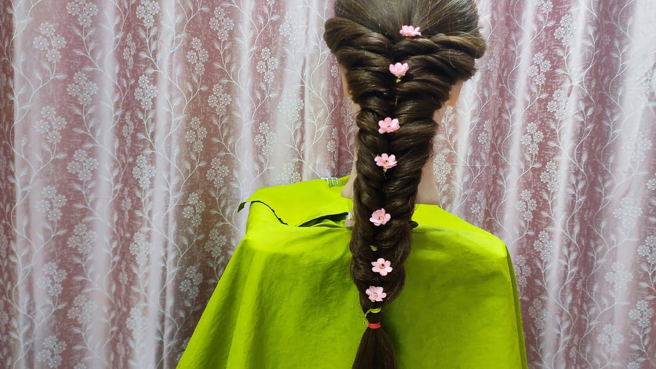 Messy braid hair style#मेसी ब्रेड हेअर स्टाईल@Manishamakeover