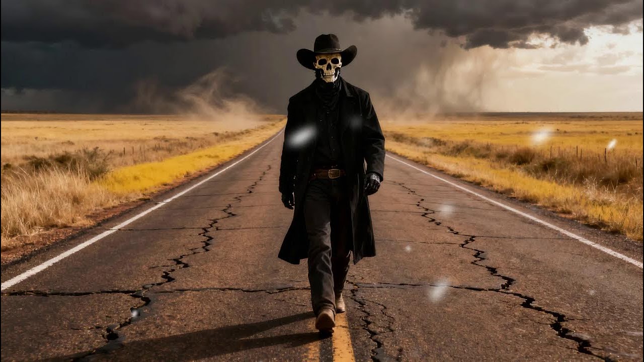 Dark Country Ride through Empty Lands