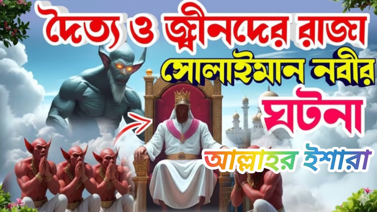 দৈত্য ও জ্বীনের রাজা নবী সোলায়মান (আঃ)-এর অলৌকিক ঘটনা | সত্য ইসলামিক কাহিনি | Islamic Story