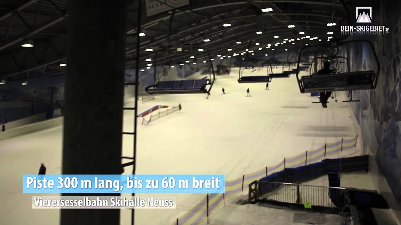 Skihalle Neuss: Fahrt mit der Vierersesselbahn