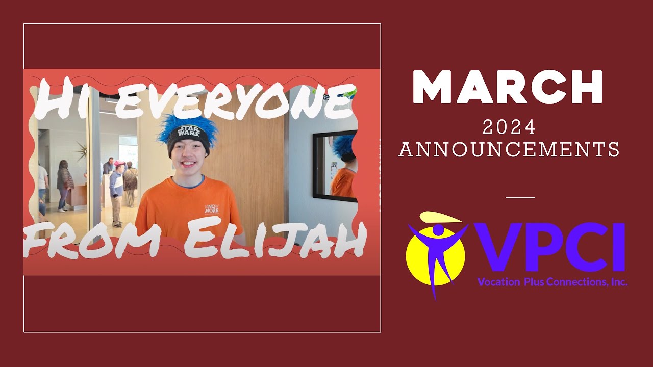 Vocation Plus Connections / March 2024 Announcements