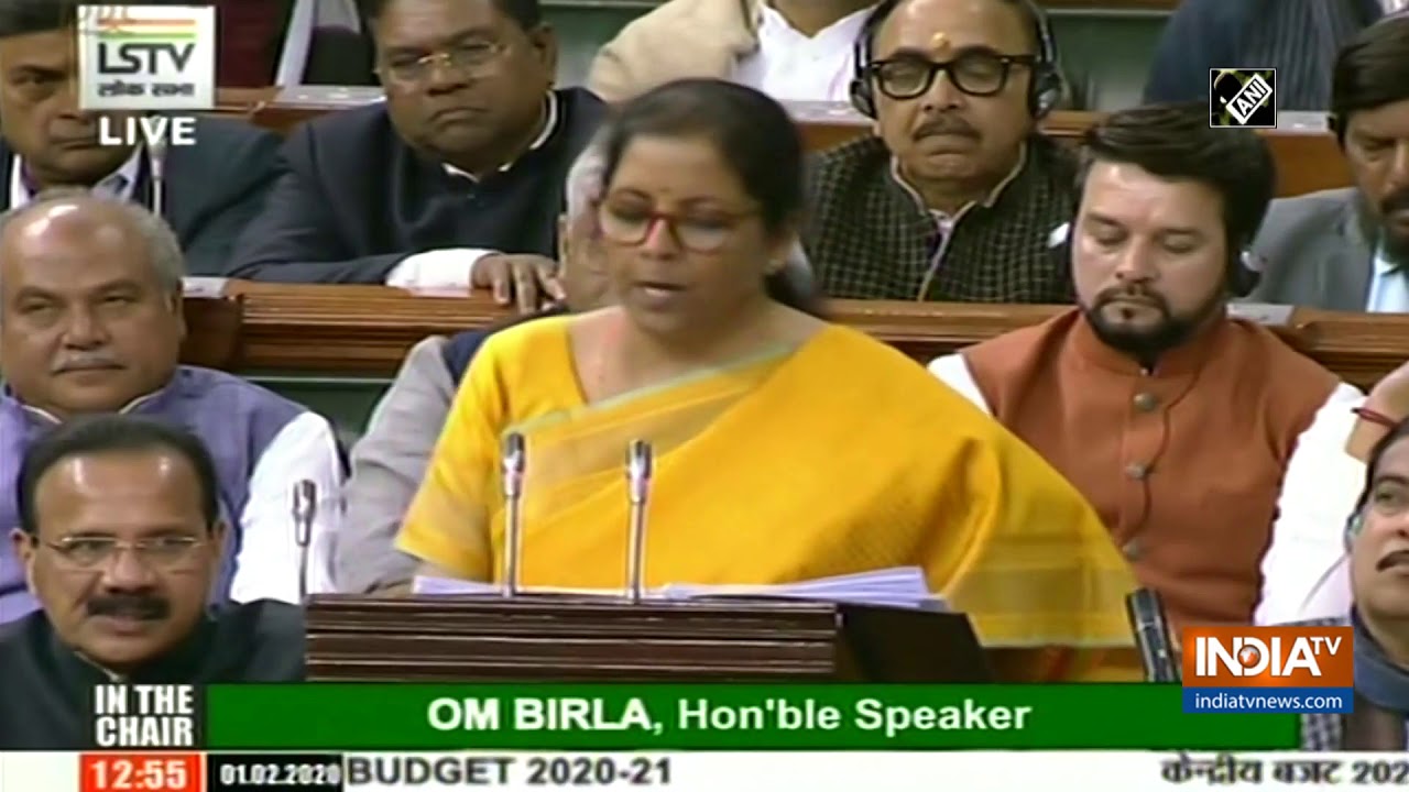 Budget 2020: Fiscal deficit at 3.8 % for FY20, estimation of 3.5% for FY21, says FM Sitharaman