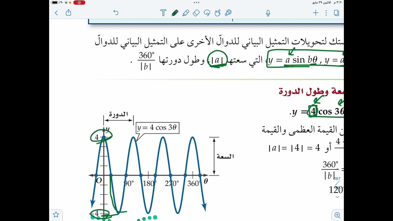 ايجاد السعة وطول الدورة ـ نادية بدوي 