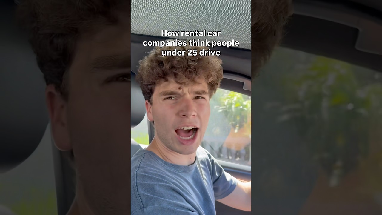 Renting a car whilst under 25 be like #comedyshorts #comedy #skit #carrental #insurance #under25