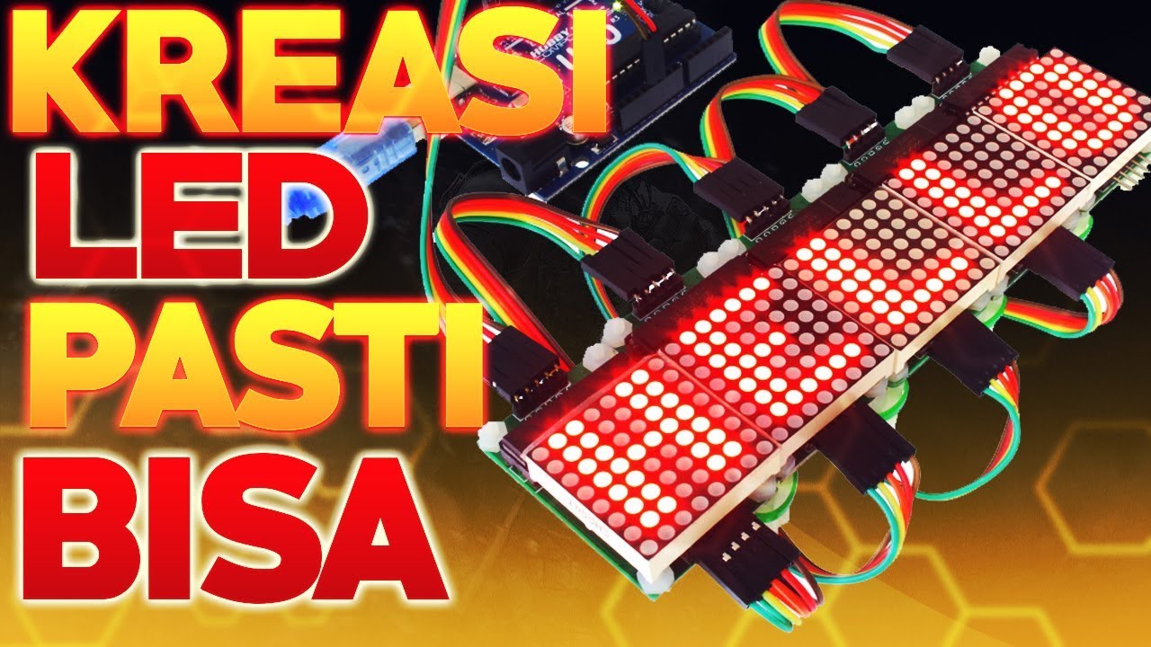 MEMBUAT LED BERJALAN - ARDUINO PROJECT INDONESIA - MEMBUAT RUNNING TEXT SEDERHANA