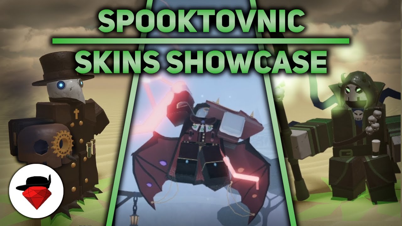 All Spooktovnic (and Normal) Skins | Skins Showcase | Tower Galactica [ROBLOX]