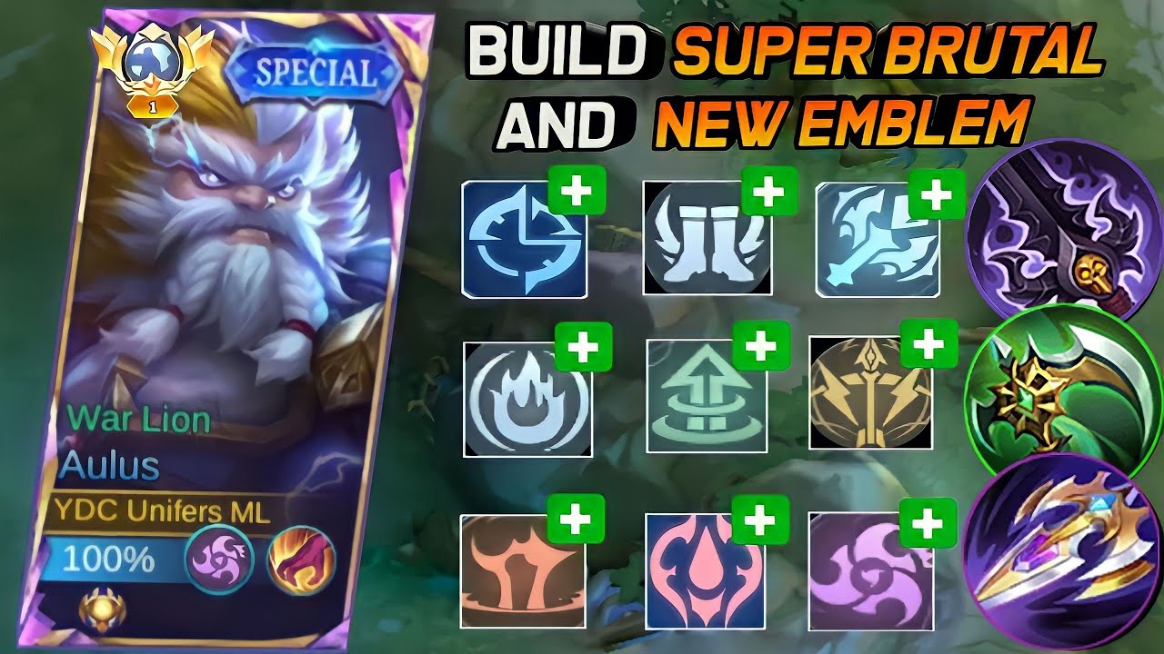 TOP 1 GLOBAL AULUS NEW BUILD - BEST BUILD AND EMBLEM AULUS 2024 - NEW TUTORIAL AULUS 2024
