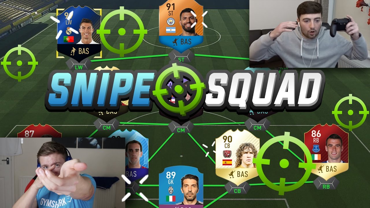 FIFA 17 SNIPE SQUAD - THE GREATEST SNIPING SQUAD BUILDER SHOWDOWN!!