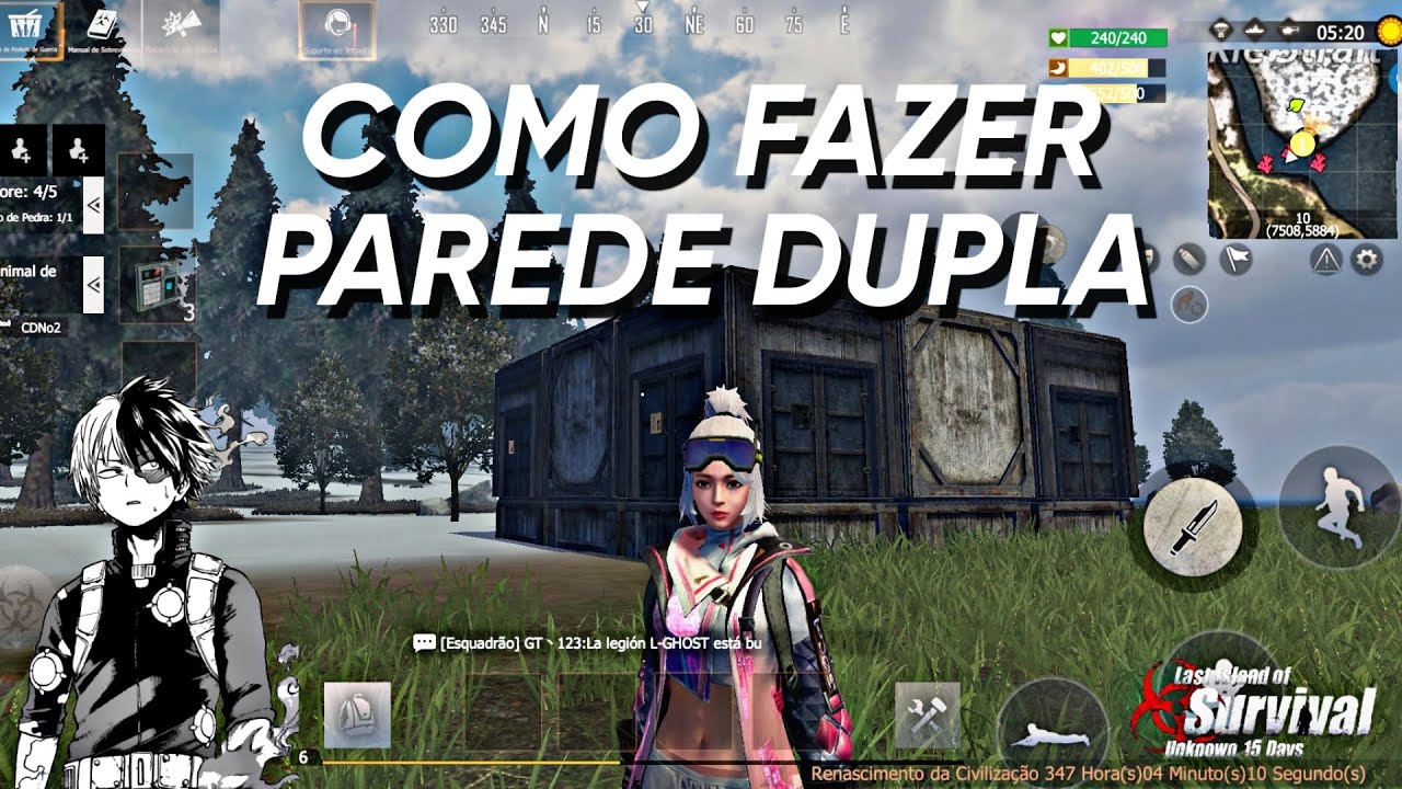 BASE COM PAREDE DUPLA - LAST ISLAND
