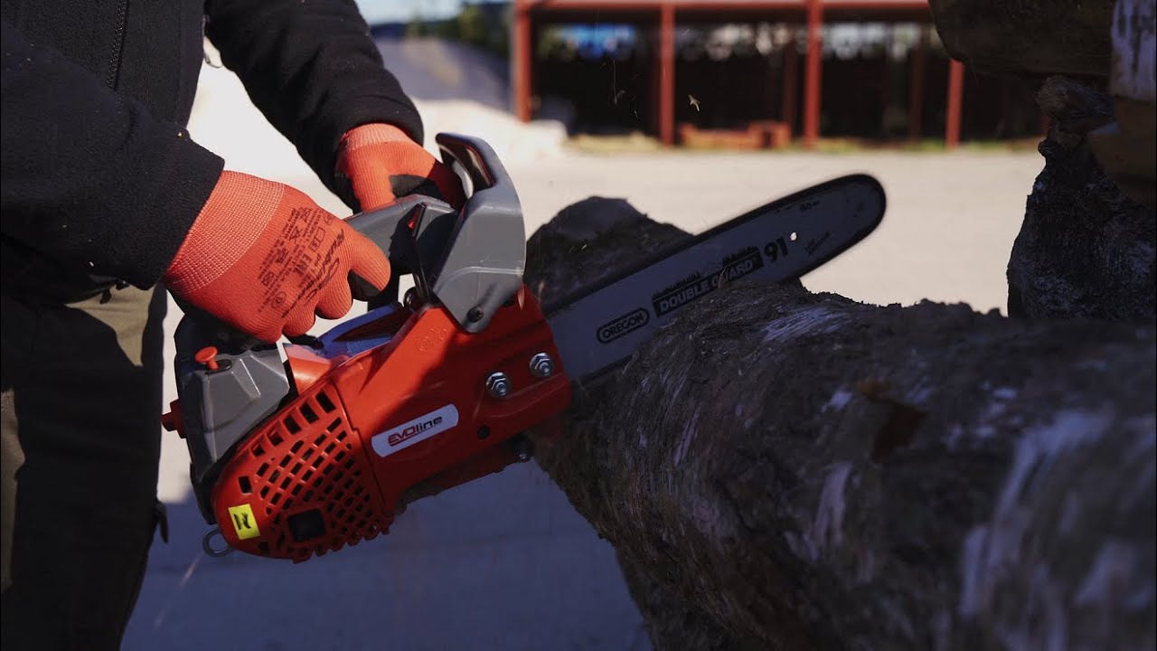 Тест бензопил Evoline