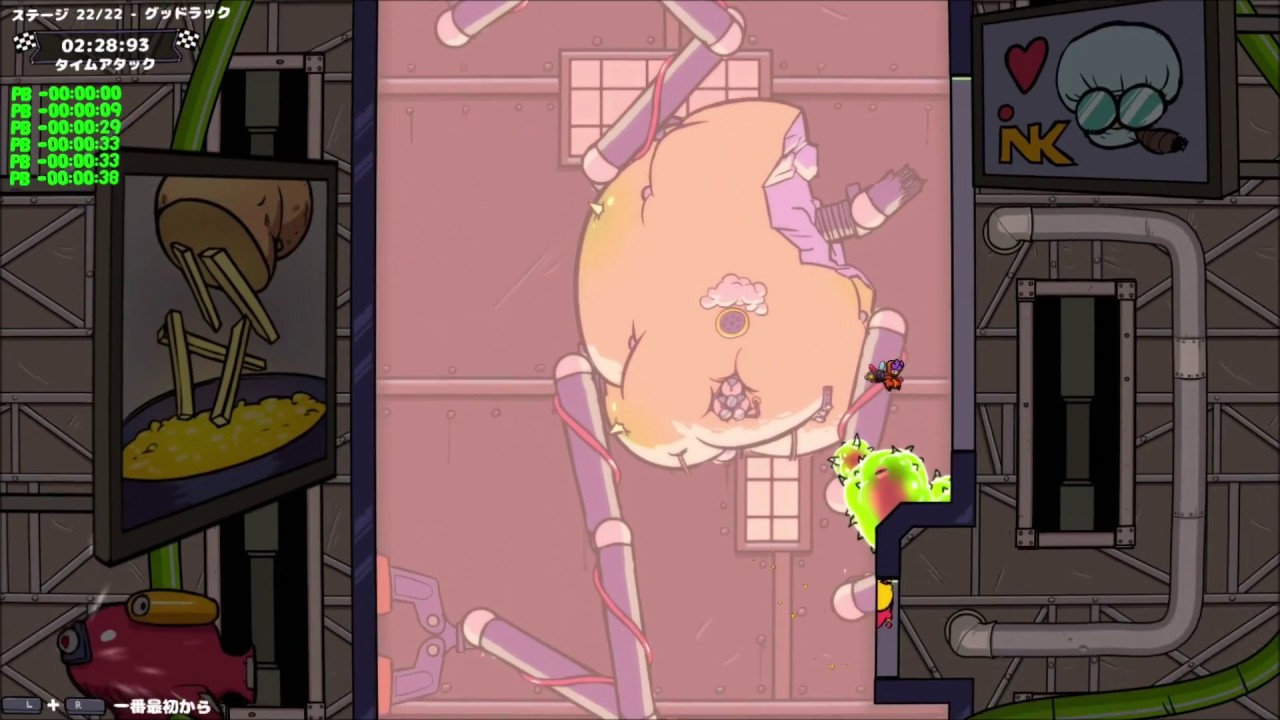 【Splasher】Speedrun Stage 22 -Good Luck Splasher- 03:32:82【ｽﾌﾟﾗｯｼｬｰ】