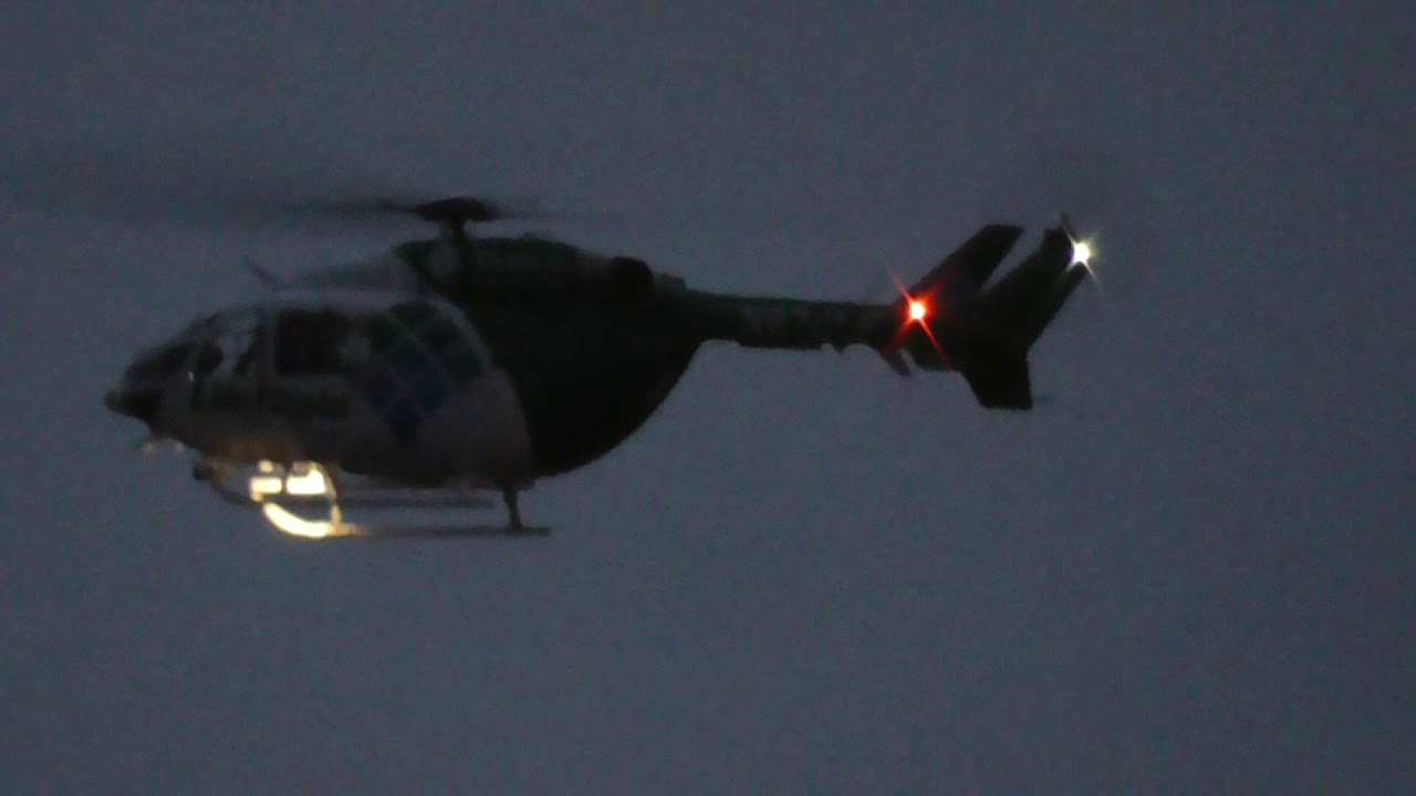 EC-145 Helicopter Dusk Take Off.
