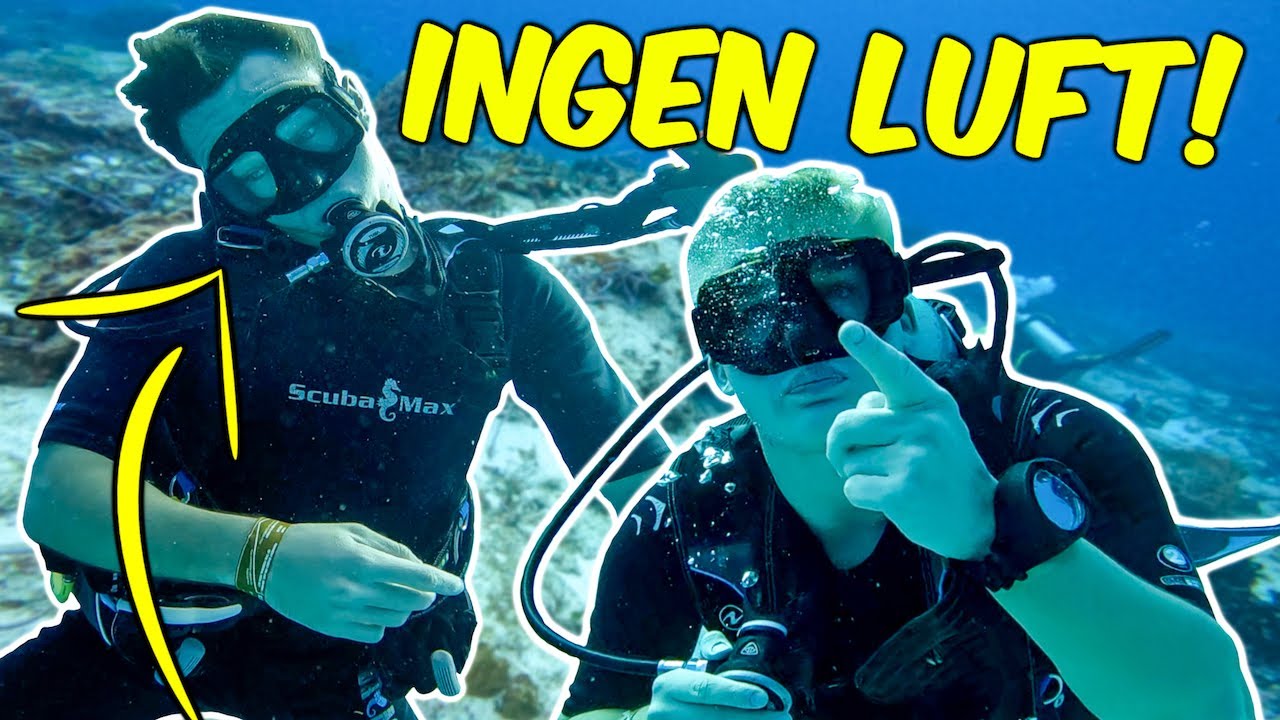 PALUCH L&Oslash;BER T&Oslash;R FOR LUFT 20 METER UNDER VANDET!