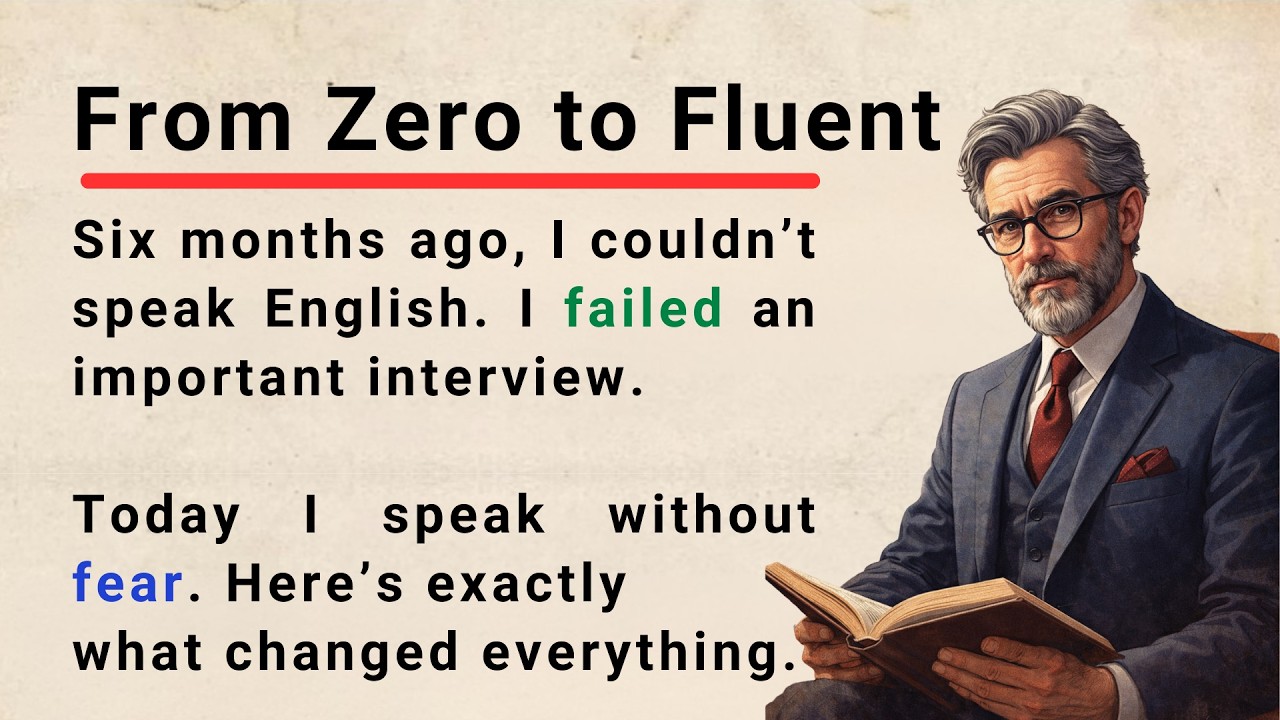 How I Became Fluent in English in 6 Months || My Real Journey 🔥 || Graded Reader || Improve English