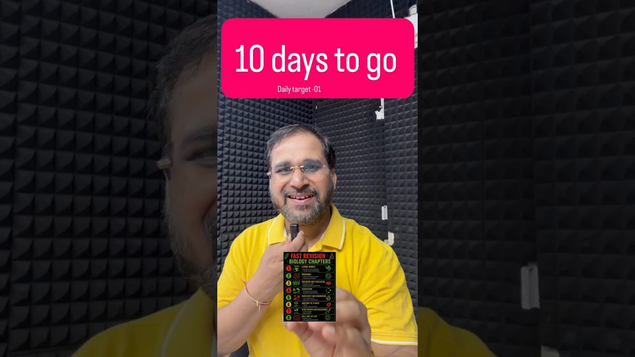 10 Days to Go 🔥 ReNEET 2026 #ytshorts #reneet2026 #reneet #neet #sankalpneet #tarunsir